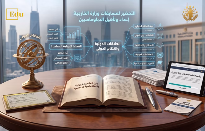 بنية العلاقات الدولية والنظام الدولي والتأهيل الدبلوماسي لمسابقات وزارة الخارجية